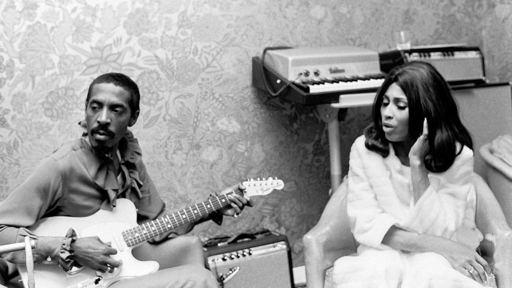 Ike y Tina Turner, antes de una actuación conjunta en Las Vegas