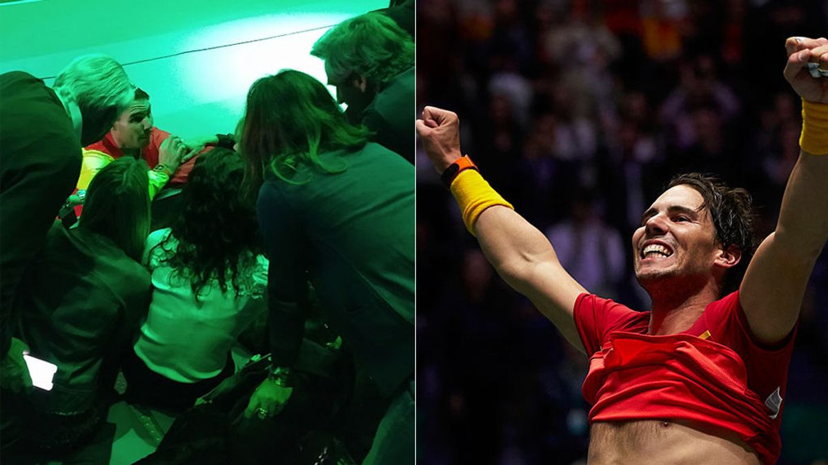 Rafa Nadal, al abrazar su familia nada más ganar la Copa Davis: "No puedo más" Rafa Nadal, al abrazar su familia nada más ganar la Copa Davis: "No puedo más"