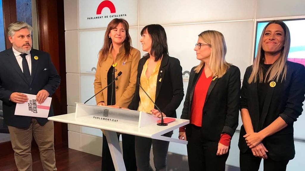 Junts per Cat exige que Sánchez reconozca a Puigdemont y a Torra como interlocutores Junts per Cat exige que Sánchez reconozca a Puigdemont y a Torra como interlocutores