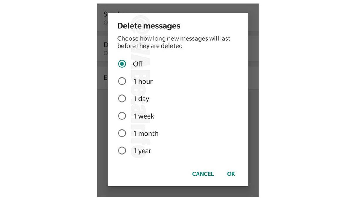 WhatsApp introduce más opciones para la autodestrucción de mensajes en su versión beta para Android