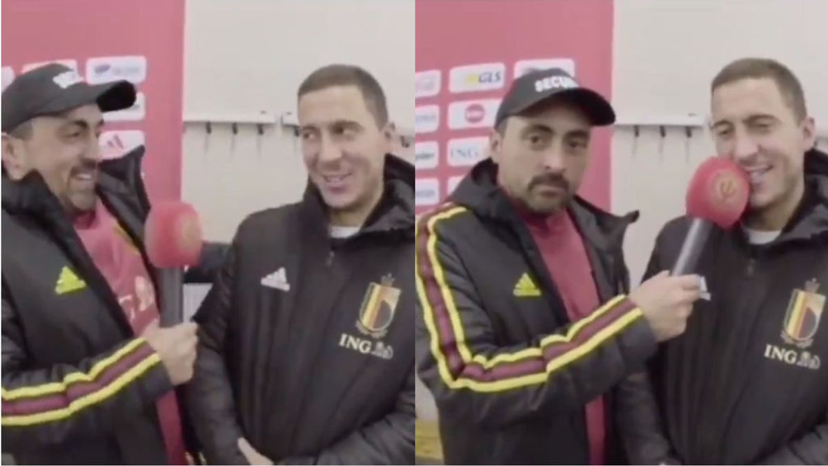 El buen humor de Hazard y qué sabe pedir de comida en español: "Cerveza, croquetas y jamón"