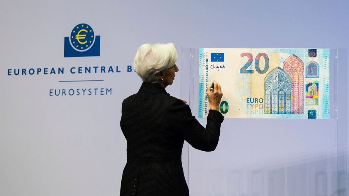 Lagarde firma billete Lagarde firma billete