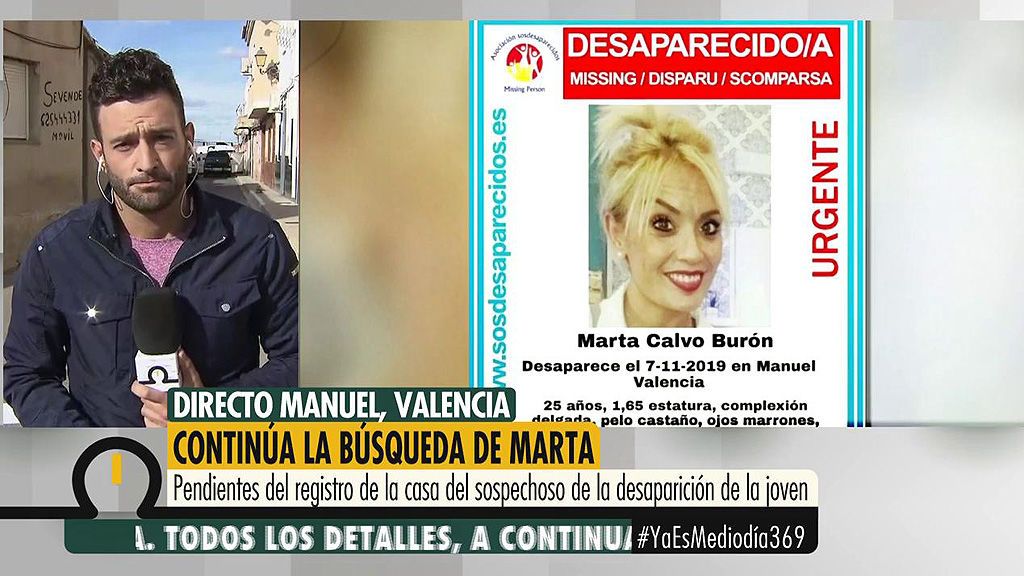 Se activa la búsqueda de Marta Calvo en el monte cercano a la localización que envió a su madre antes de desaparecer