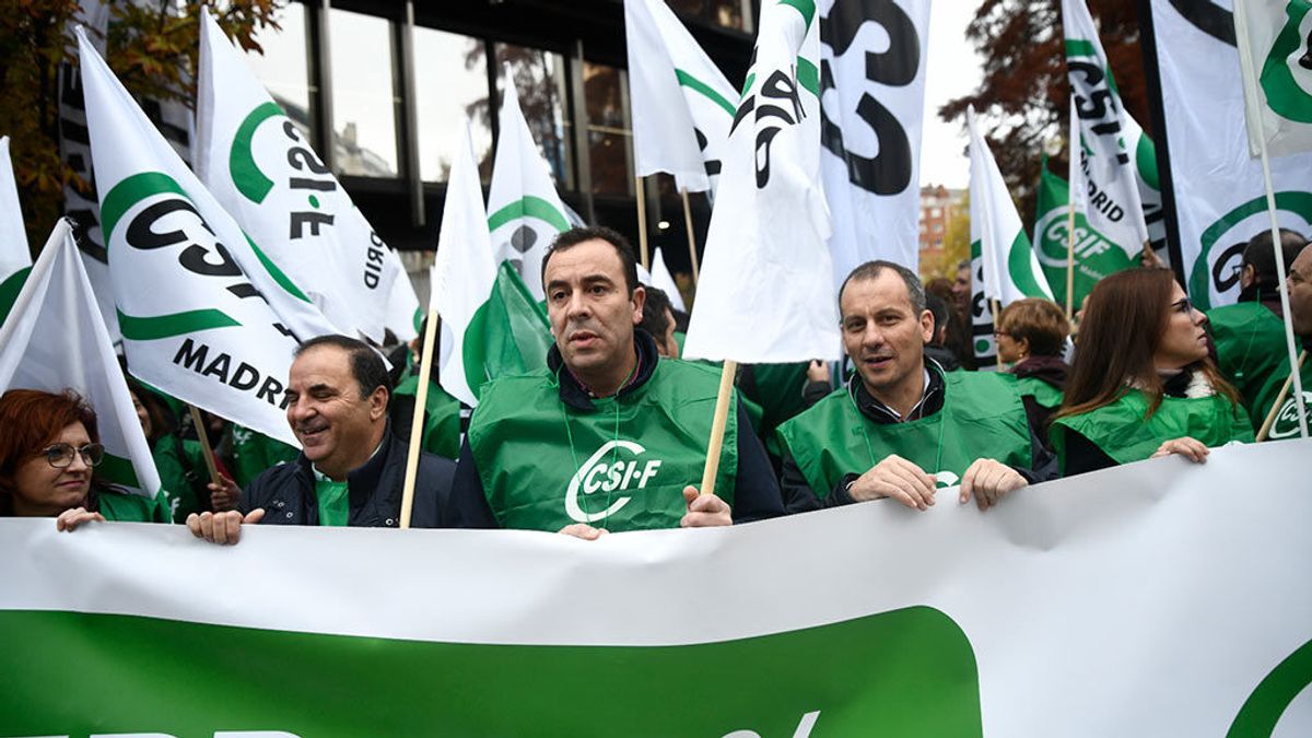 Protesta de CSIF para reclamar aumento salarial Protesta de CSIF para reclamar aumento salarial