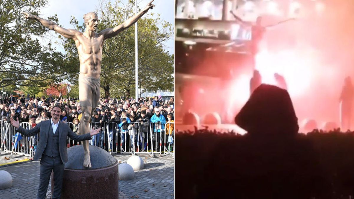 Ultras del Malmo atacan la estatua de Ibrahimovic tras comprar parte del Hammarby, su club más odiado: "Muere, gitano"