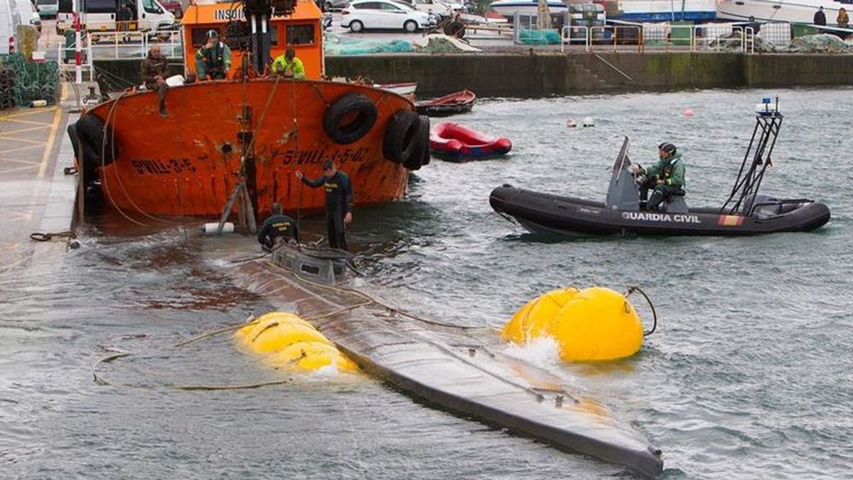 Detenido el tercer tripulante del narcosubmarino hundido en Cangas