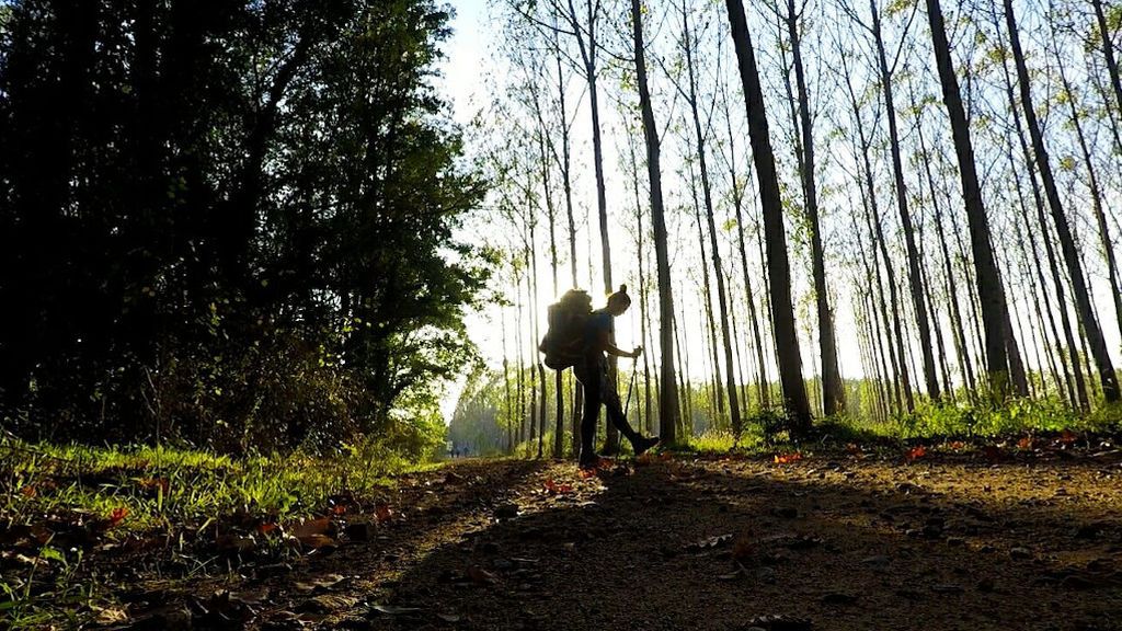 Raquel en un bosque