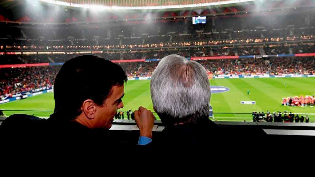 Sánchez asiste al partido entre Atlético de Madrid y Barcelona acompañado por Nancy Pelosi y mandatarios de diez países Sánchez asiste al partido entre Atlético de Madrid y Barcelona acompañado por Nancy Pelosi y mandatarios de diez países