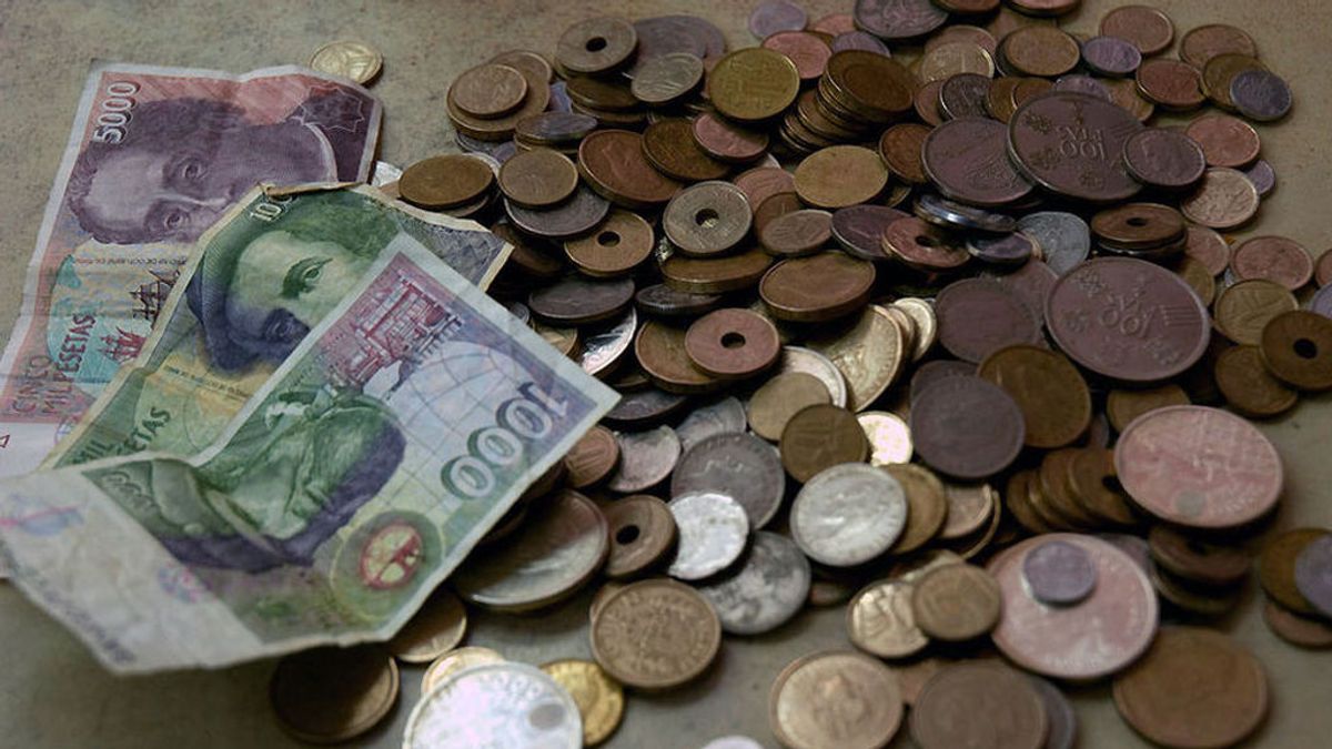 Los españoles conservan pesetas por valor de 1.611 millones de euros