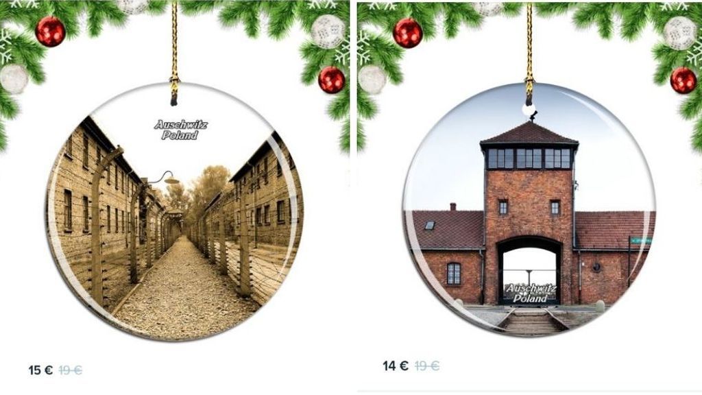 Las críticas obligan a Amazon a retirar adornos navideños con imágenes de Auschwitz Las críticas obligan a Amazon a retirar adornos navideños con imágenes de Auschwitz