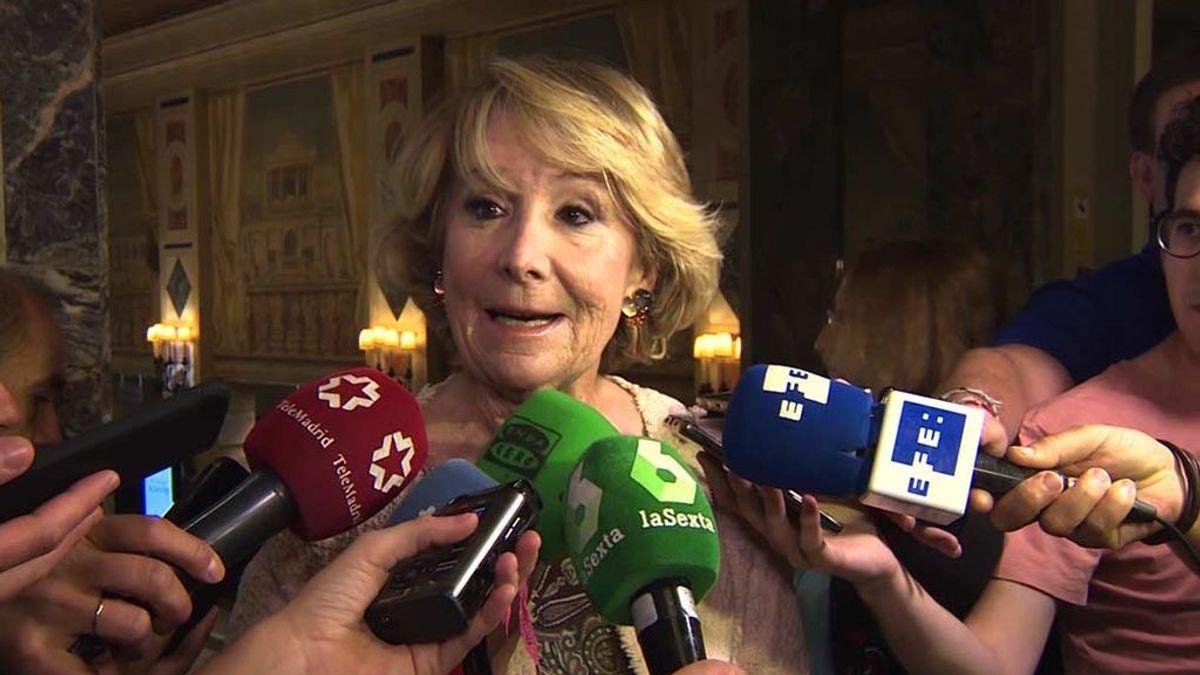 Esperanza Aguirre : "Creo que Pedro Sánchez gobernando en solitario sería mejor" Esperanza Aguirre : "Creo que Pedro Sánchez gobernando en solitario sería mejor"