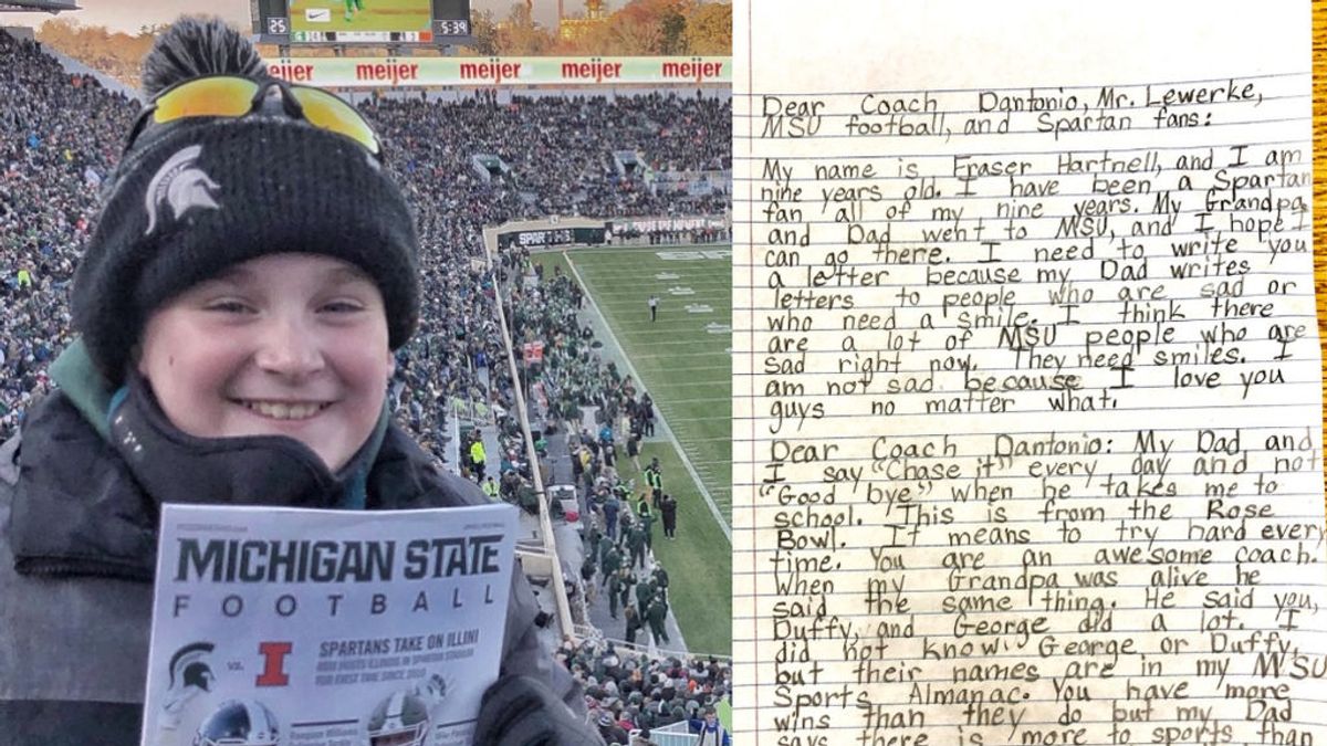 La carta de un niño de 9 años que hace reflexionar al mundo del deporte: "No estoy triste porque os amo pase lo que pase" La carta de un niño de 9 años que hace reflexionar al mundo del deporte: "No estoy triste porque os amo pase lo que pase"