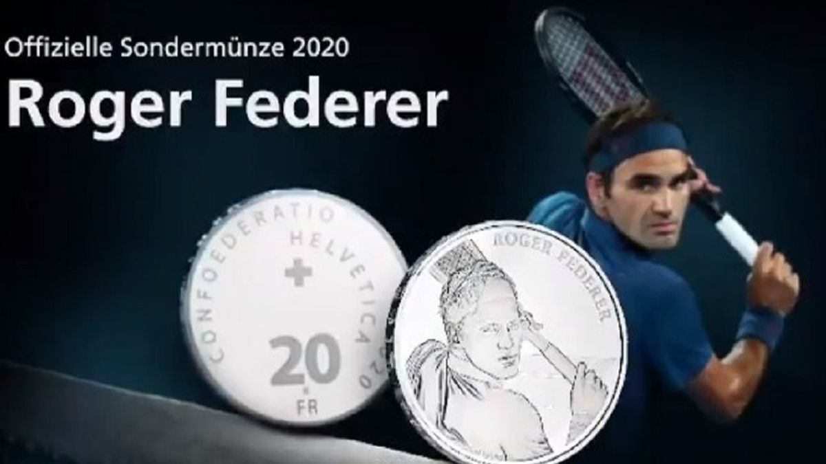 Suiza acuñará monedas con la cara de Federer
