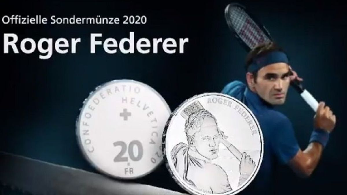 Suiza acuñará monedas con la cara de Federer Suiza acuñará monedas con la cara de Federer