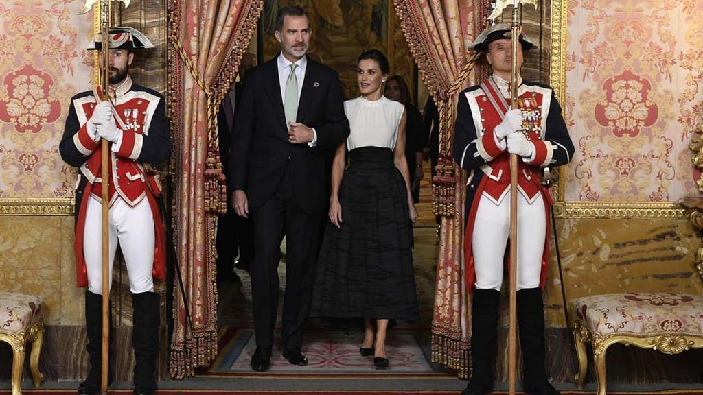 El rey durante la recepción ofrecida por la Cumbre del Clima