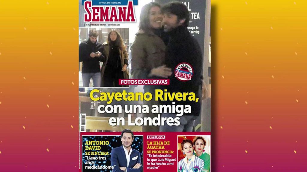 La revista 'Semana' ha publicado unas fotos donde se ve a Cayetano Rivera con su amiga