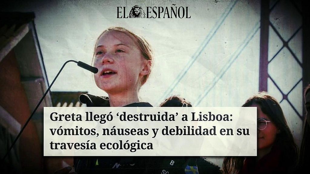 La prensa se posiciona contra la activista Greta Thunberg