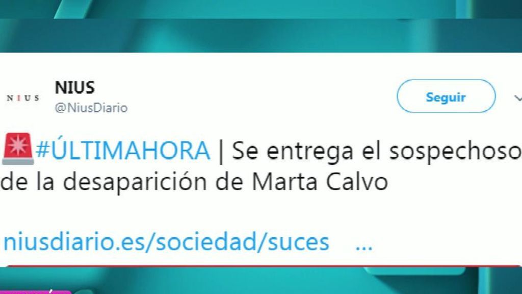 Se entrega Jorge, sospechoso de la desaparición de Marta