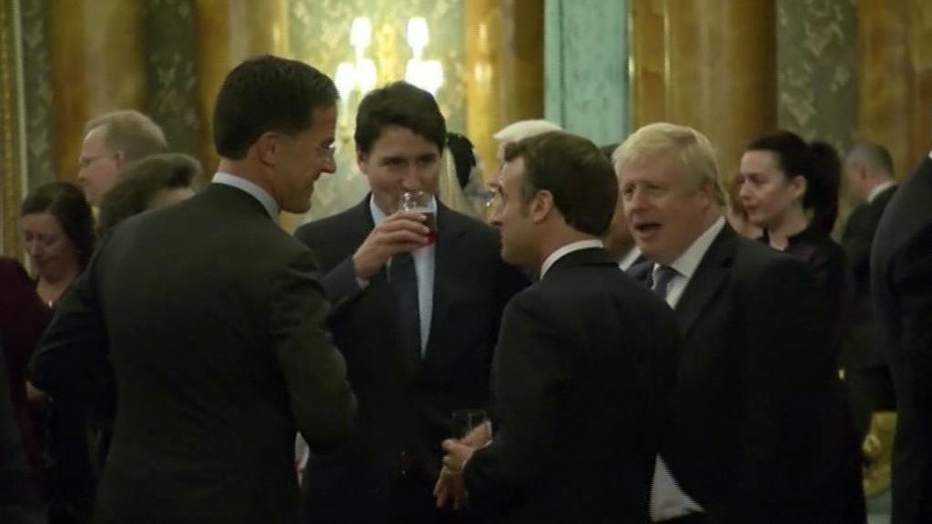 Trudeau, Johnson y Macron se burlan de Trump