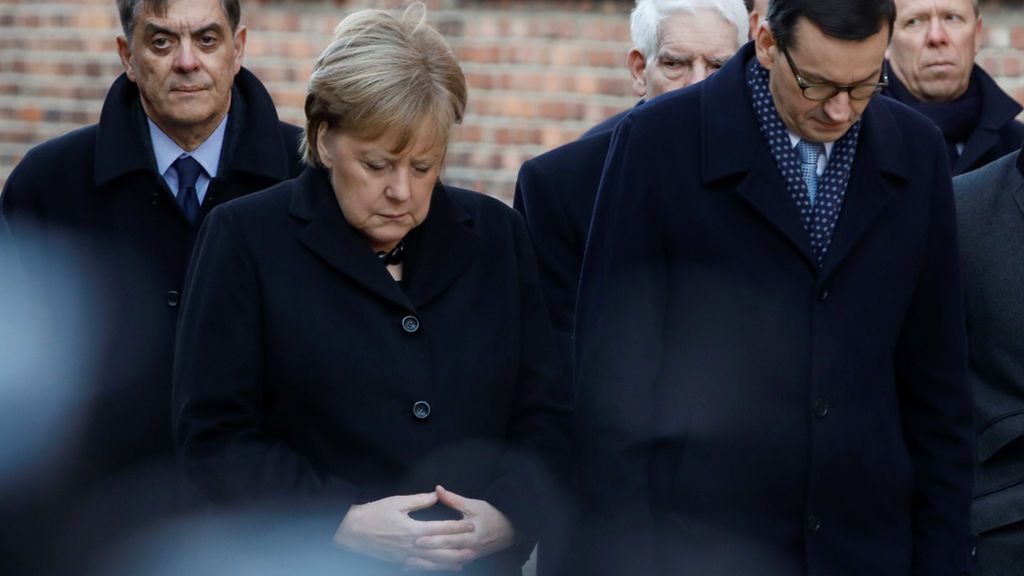 Merkel en Auchwitz