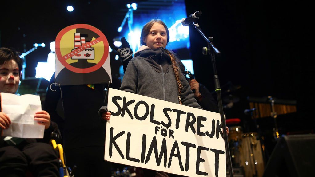 Greta, la gran protagonista en la jornada de la marcha por el clima