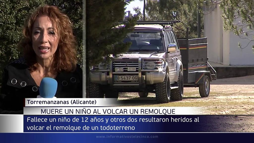 Muere un niño de 12 años tras volcar un remolque en un campamento en Alicante