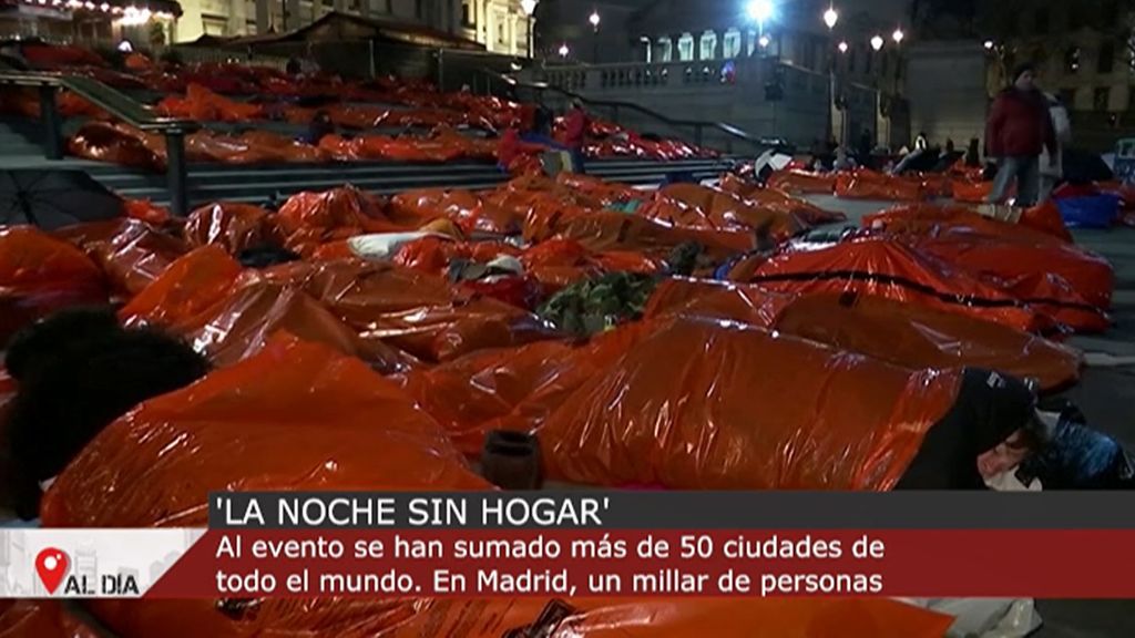 La noche sin hogar recauda 60000 euros en Madrid: irán destinados a ayudar a personas que duermen en la calle