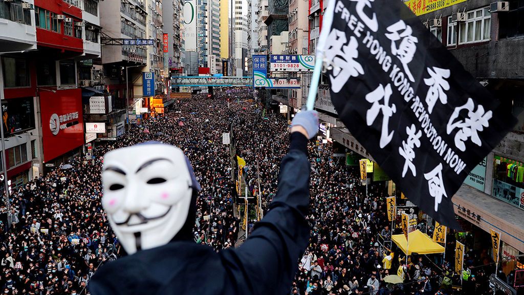 Hong Kong vive una de sus mayores manifestaciones contra el gobierno