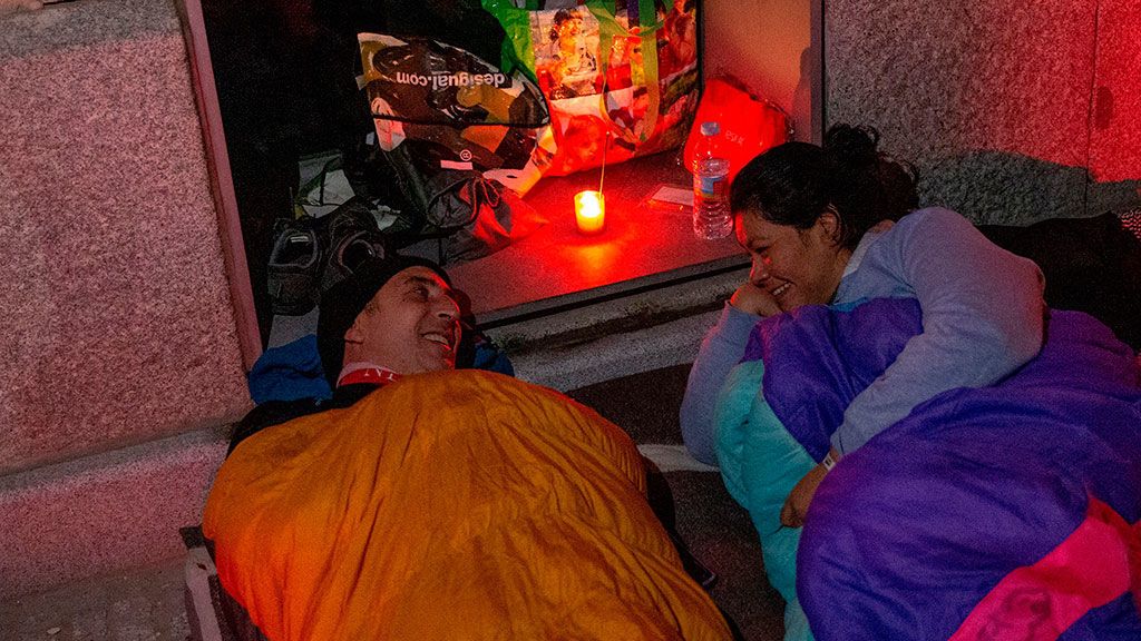 Más de mil personas se suman en Madrid a 'La Noche sin Hogar' Más de mil personas se suman en Madrid a 'La Noche sin Hogar'