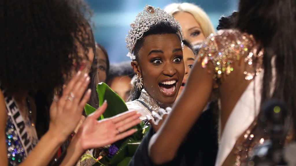 La reacción de la nueva Miss Universo