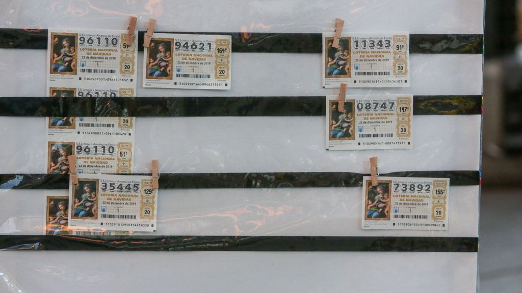 loteria navidad decimos colgados