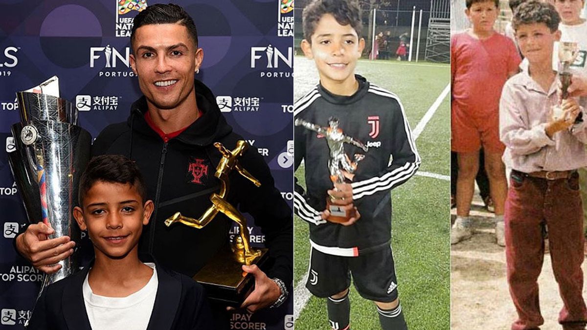 Diferentes orígenes, misma sangre: Cristiano jr, nombrado mejor delantero en un torneo con la Juventus Diferentes orígenes, misma sangre: Cristiano jr, nombrado mejor delantero en un torneo con la Juventus