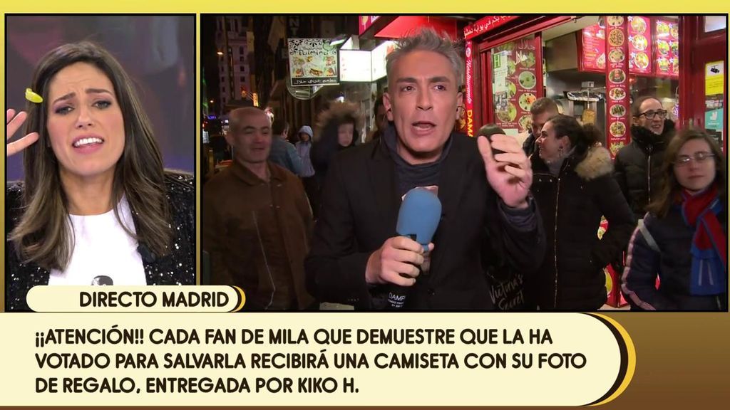 Objetivo cumplido: Kiko Hernández reúne a más de 300 personas en el centro de Madrid para apoyar a Mila XIménez