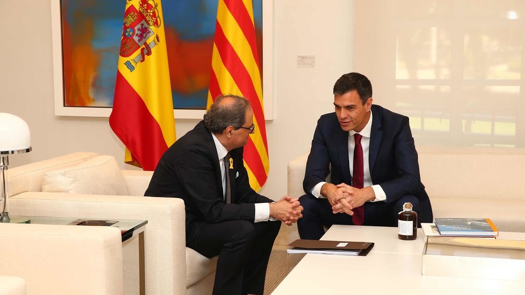 Pedro Sánchez y Quim Torra, en Moncloa Pedro Sánchez y Quim Torra, en Moncloa