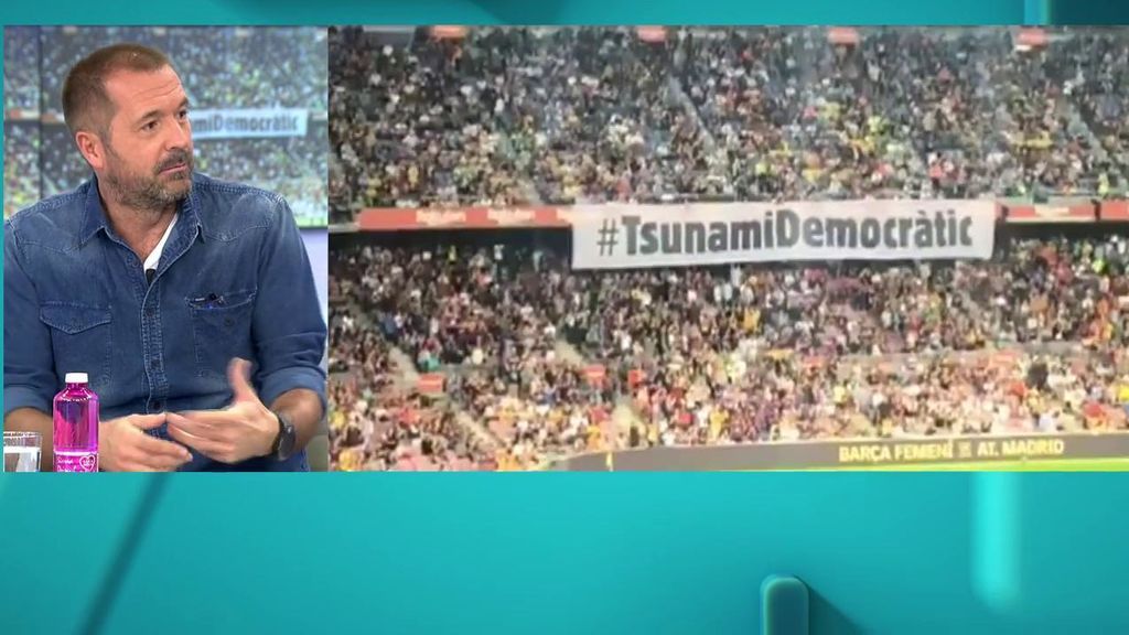 Manu Carreño: "Tsunami Democràtic dice que haya una camparta en la grada y otra en el césped"