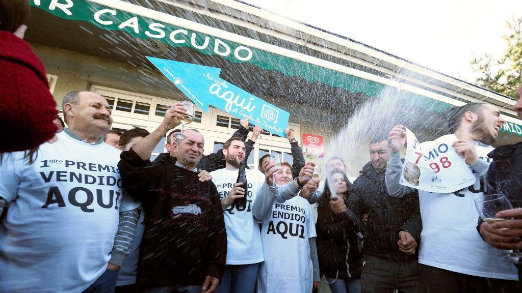El Bar Cascudo de Vilalba repartió 220 millones de euros del Gordo en 2017 El Bar Cascudo de Vilalba repartió 220 millones de euros del Gordo en 2017