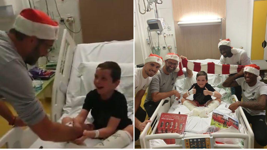 "Ha sido el mejor día de mi vida", las lágrimas de un niño al recibir la visita de Klopp y los jugadores del Liverpool en el hospital "Ha sido el mejor día de mi vida", las lágrimas de un niño al recibir la visita de Klopp y los jugadores del Liverpool en el hospital