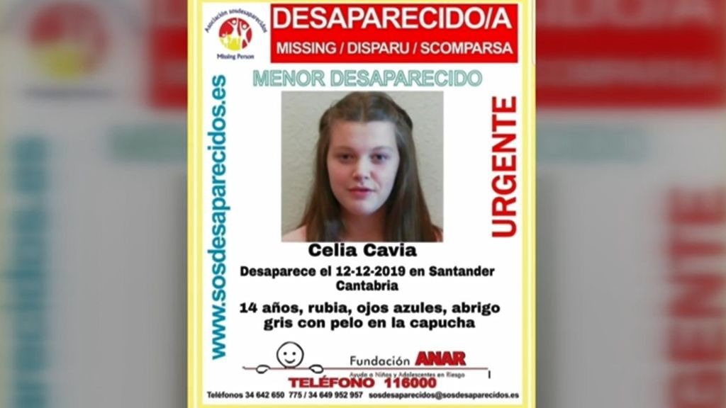 Tres días desde la desaparición de Celia Cavia en Santander: tratan de localizar a la menor cerca de la costa