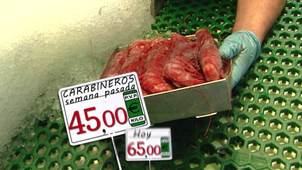 Suben los precios del marisco en Navidad: de 45 a 65 euros el kilo