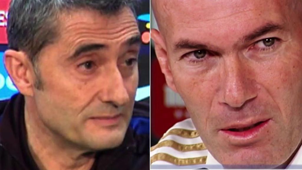 Valverde y Zidane coinciden en el Clásico