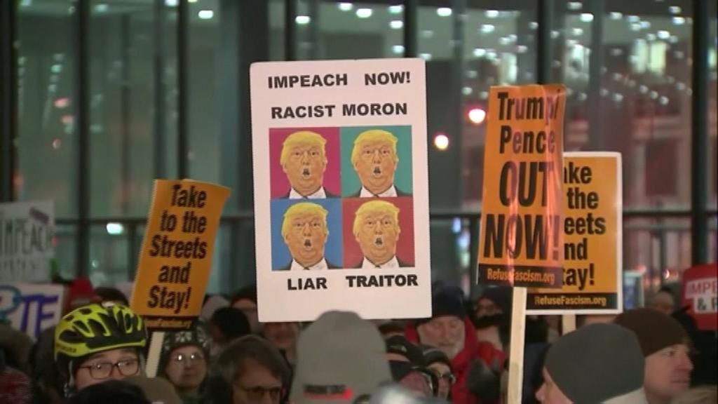 Manifestaciones a favor del 'impeachment' recorren EEUU