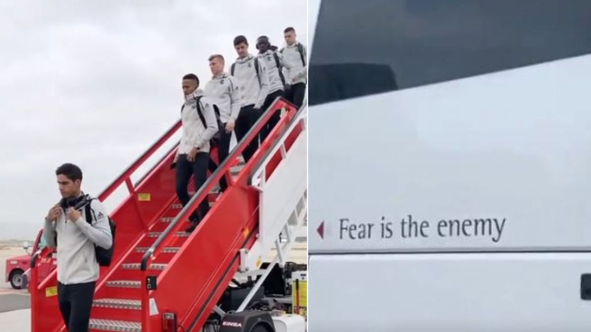 "El miedo es el enemigo": el lema con el que el Real Madrid ha viajado a Barcelona "El miedo es el enemigo": el lema con el que el Real Madrid ha viajado a Barcelona