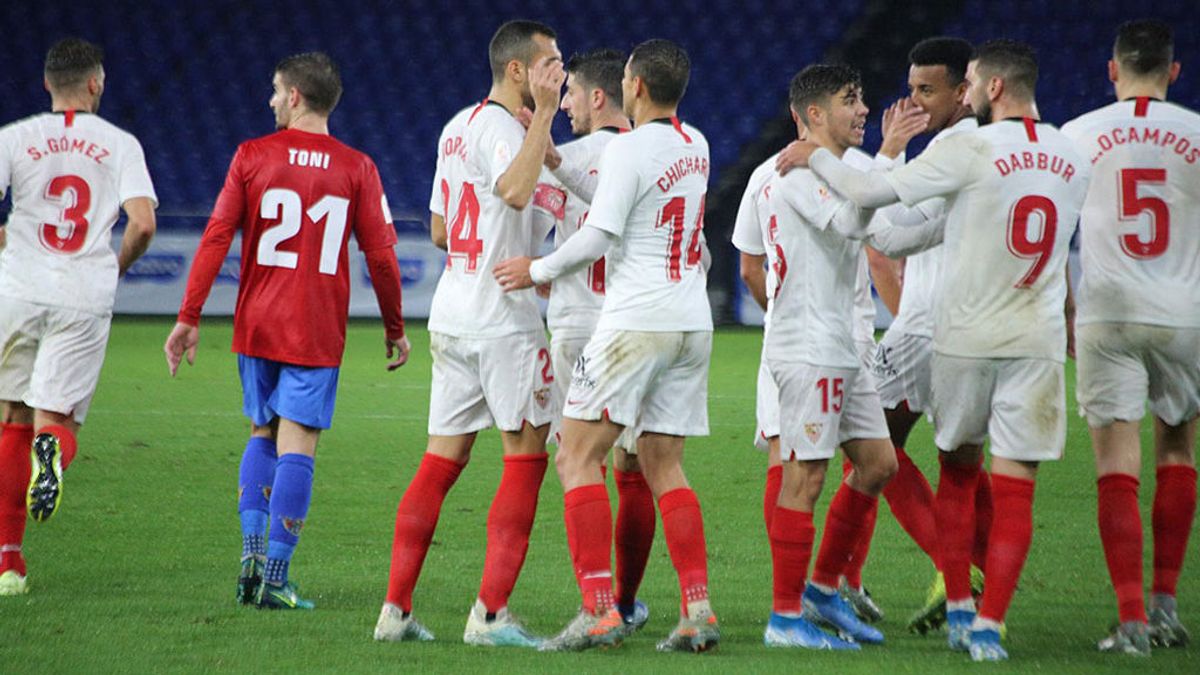 El Sevilla cumple ante el Bergantiños y se clasifica para octavos de final de la Copa del Rey El Sevilla cumple ante el Bergantiños y se clasifica para octavos de final de la Copa del Rey