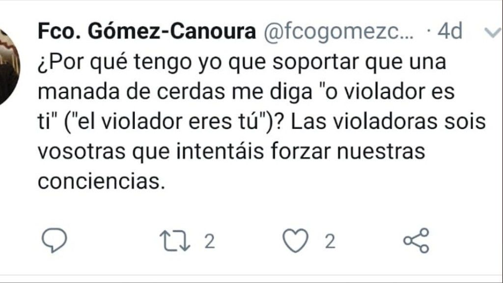 Tweet borrado por el párroco de Zas
