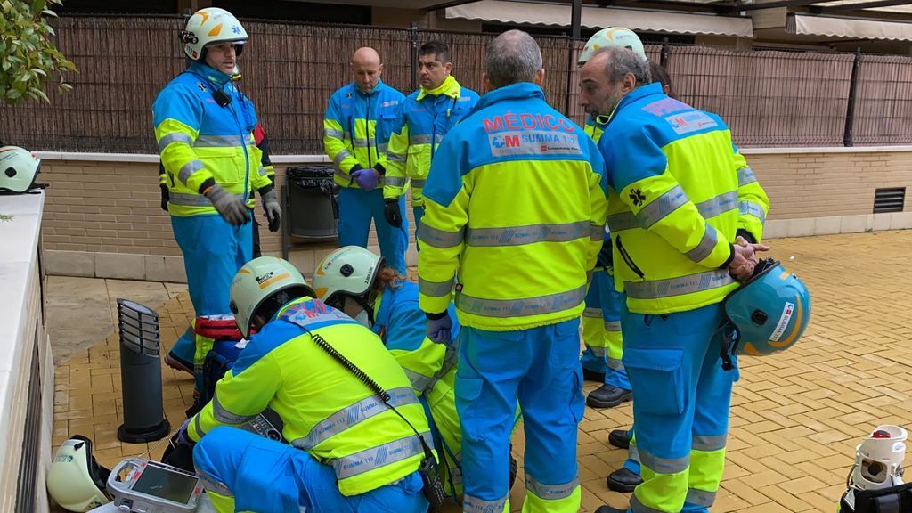Un hombre y su perro mueren en un incendio en Madrid Un hombre y su perro mueren en un incendio en Madrid