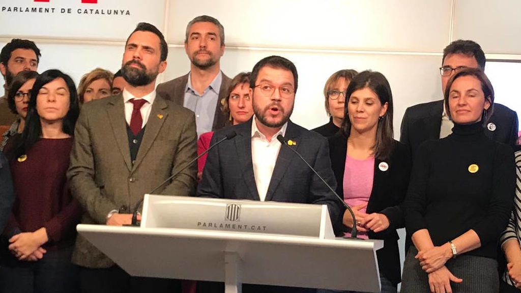 Pere Aragonès exige la libertad inmediata de Junqueras y "con todos los derechos intactos" Pere Aragonès exige la libertad inmediata de Junqueras y "con todos los derechos intactos"