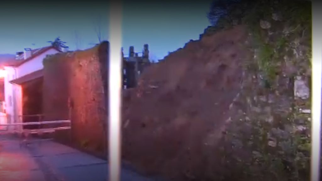 Un muerto por la caída de un muro en Santiago de Compostela