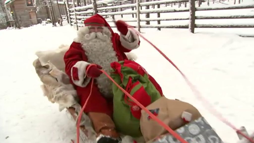 Papá Noel envía un mensaje al mundo desde su casa en Laponia