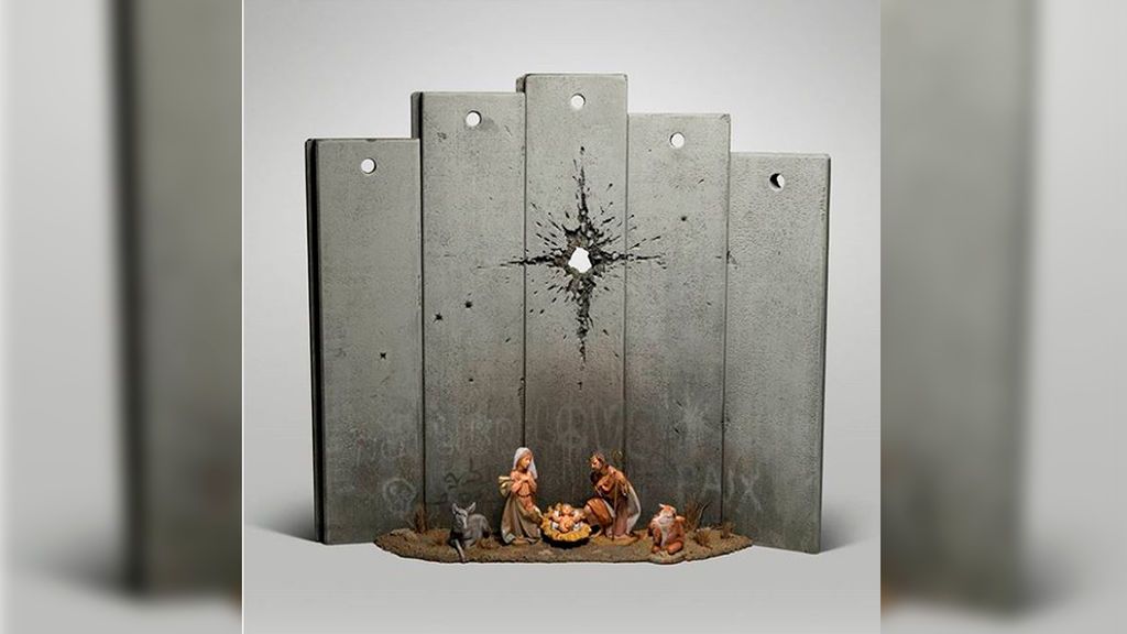 El belén de Banksy que denuncia la situación en Cisjordania El belén de Banksy que denuncia la situación en Cisjordania