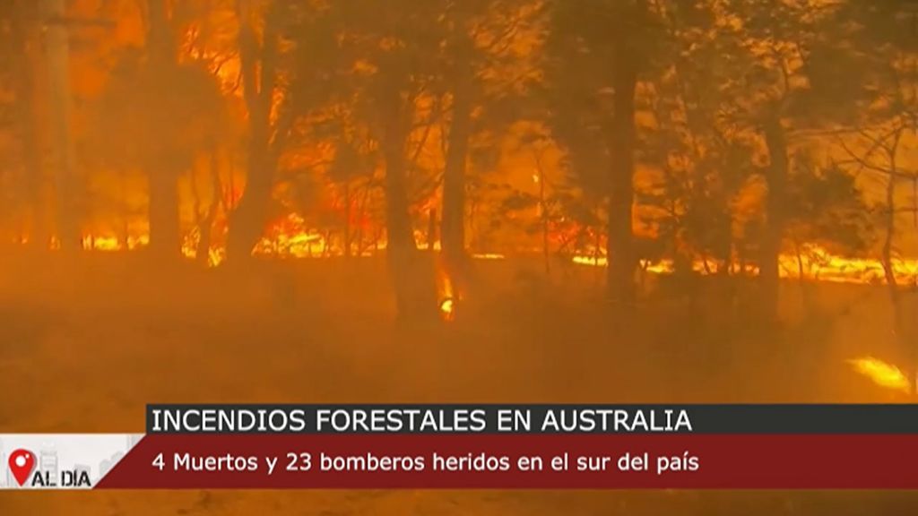 Arde Australia: los incendios forestales dejan ya 4 muertos y 23 bomberos heridos